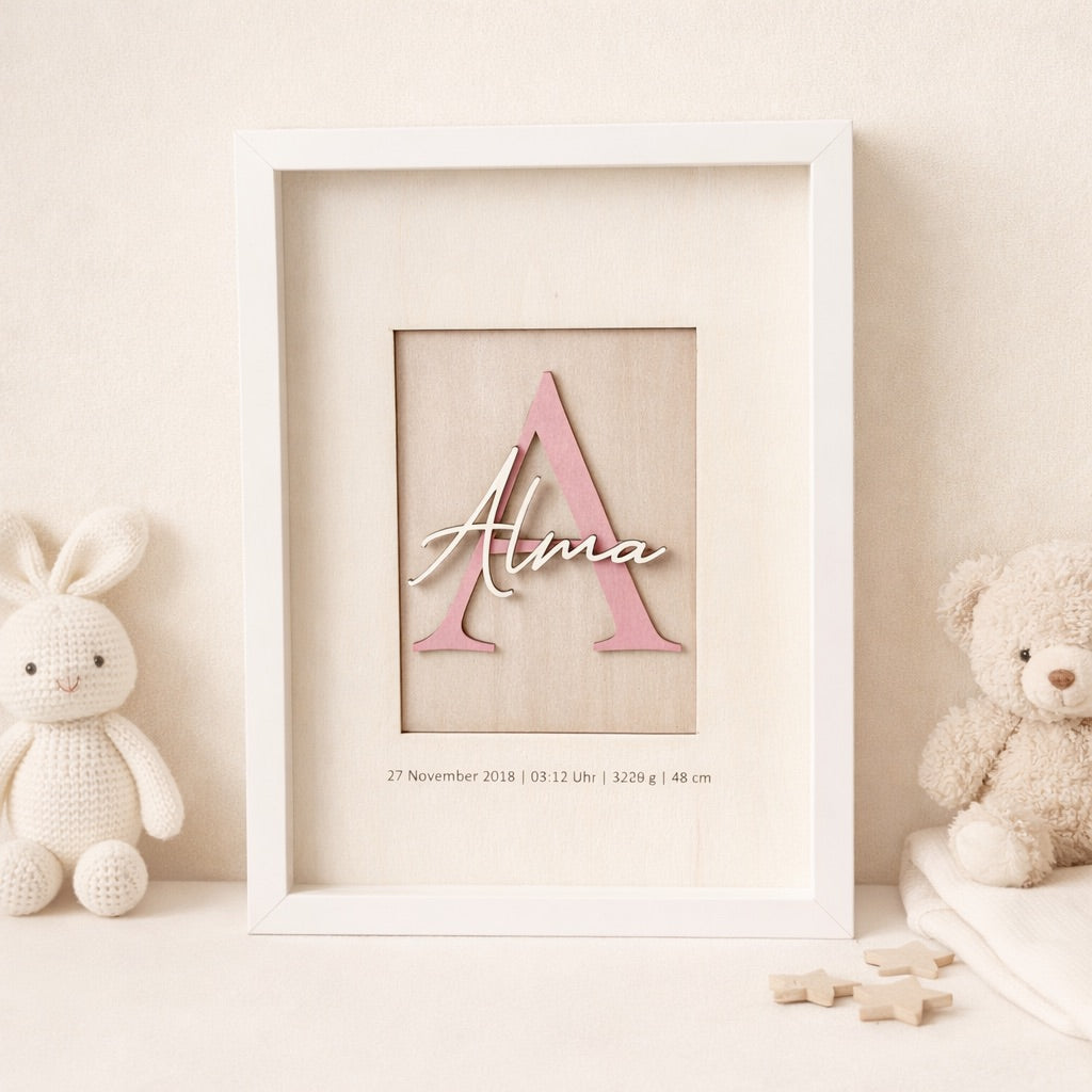 Bilderrahmen "Buchstabe"