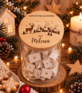 Adventskalender im Glas "Winterdorf"