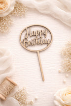 Caketopper "Happy Birthday"