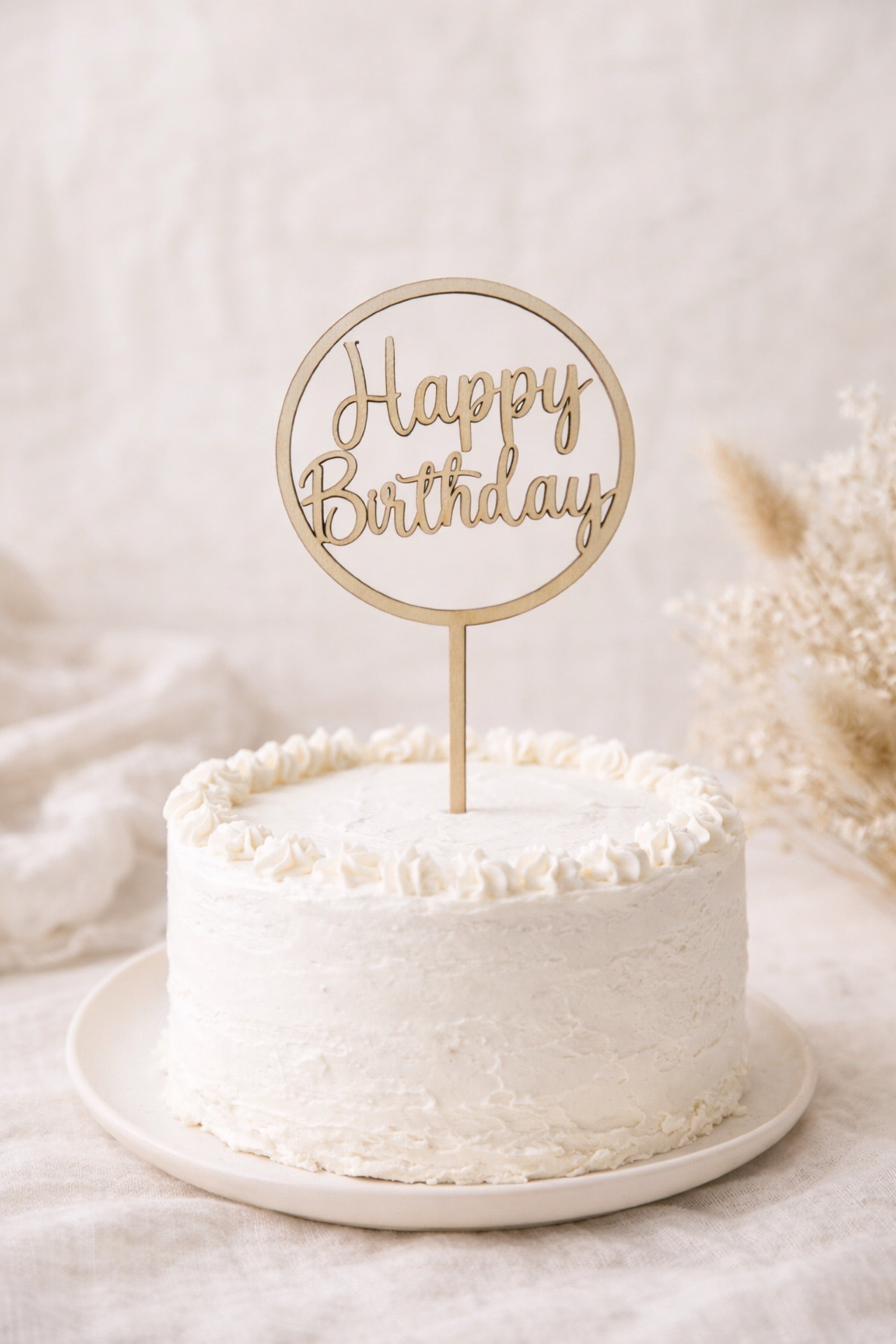 Caketopper "Happy Birthday"