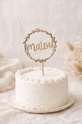 Caketopper "Name Kranz"
