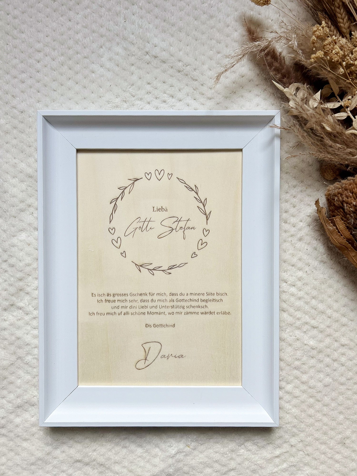 Patenbrief - Kranz "Gotti/Götti"