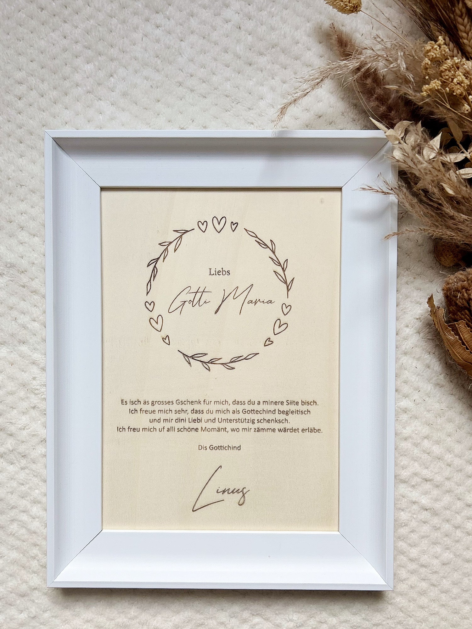 Patenbrief - Kranz "Gotti/Götti"