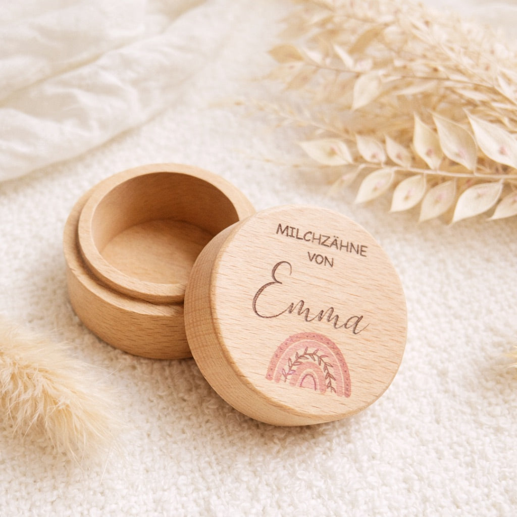 Zahndöschen "Regenbogen Rosa"